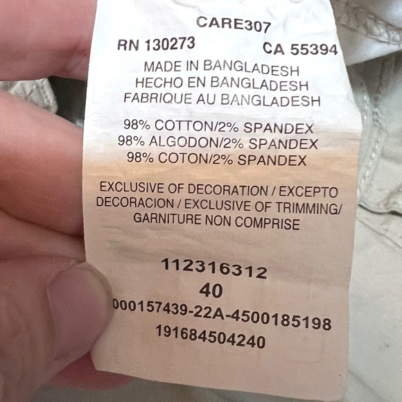 Lee Cargo Shorts Mens 40 Khaki/Tan Casual Outdoor Pockets Work Hiking Vacation - Picture 5 of 15